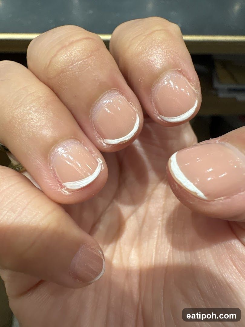 Hand with French Manicure