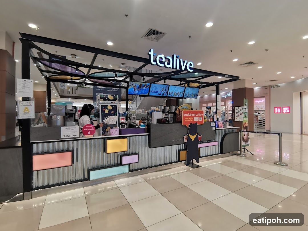 Tealive Storefront in Mall