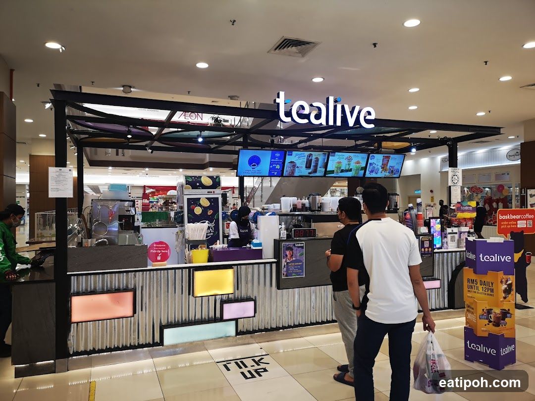 Tealive Storefront in Shopping Mall