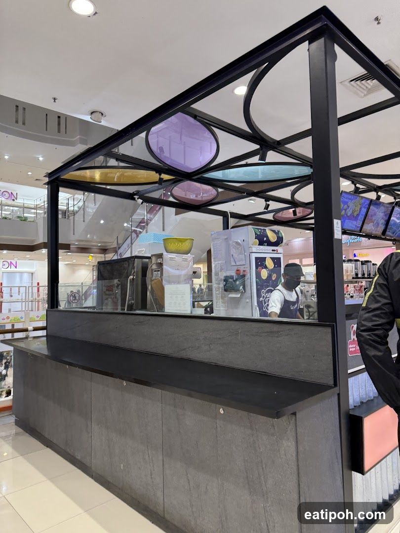 Food stall interior