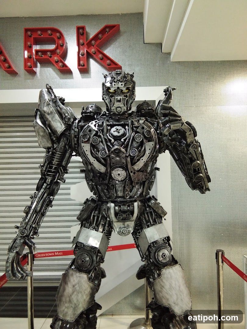 Robot Sculpture in Mall
