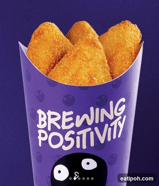 Fried Food in Purple Container