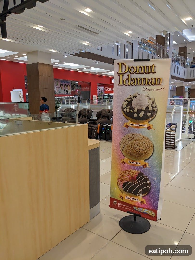 Donut Idaman promotional stand