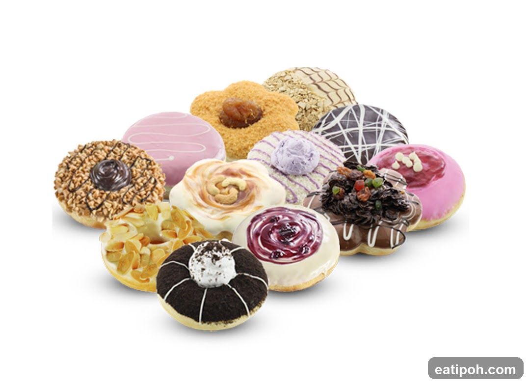 Assortment of Decorated Donuts