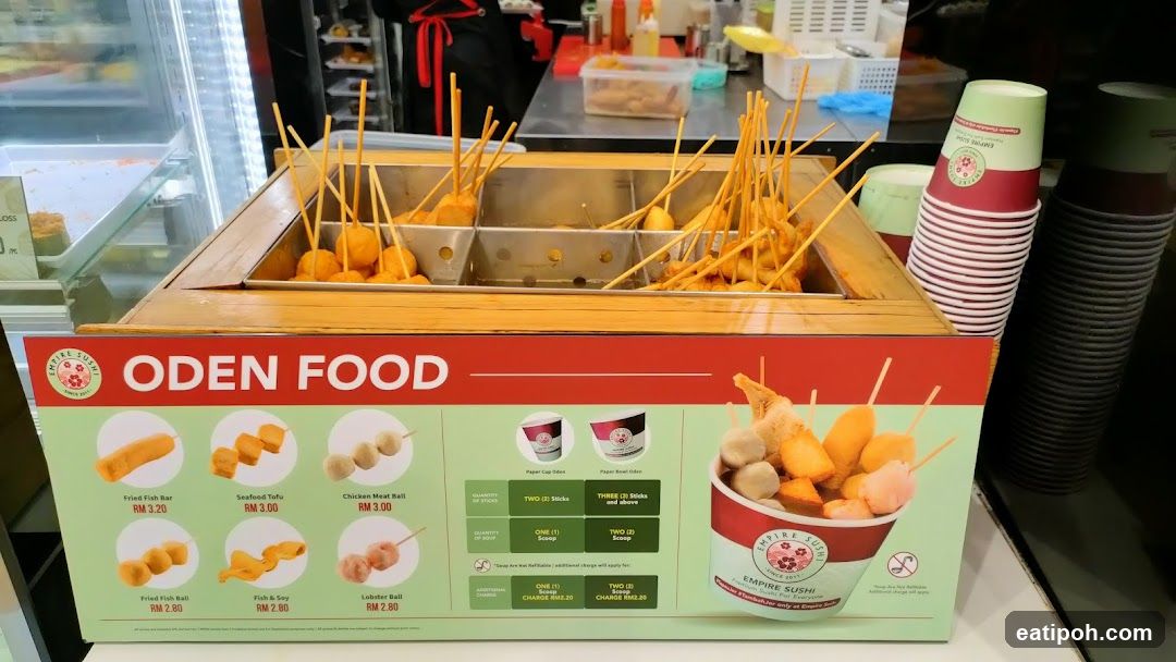 Oden Food Menu