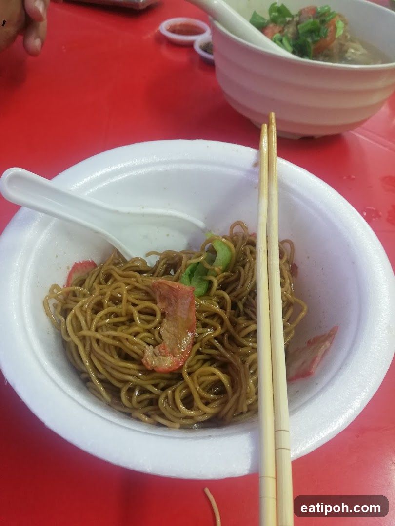 Noodles at a food stall