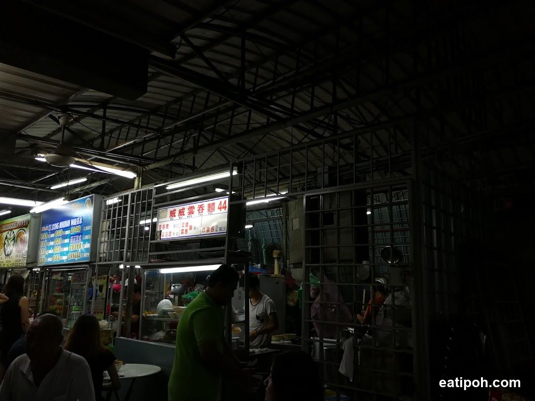Nighttime Food Stall Interior