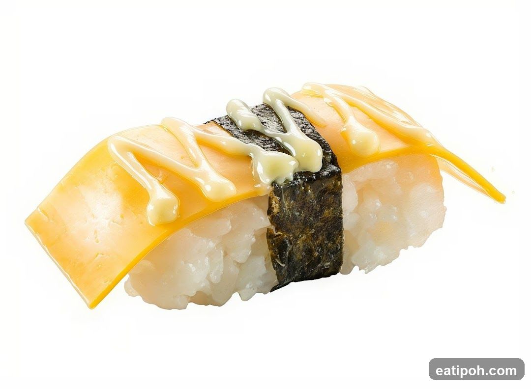 Sushi with Cheese and Mayonnaise
