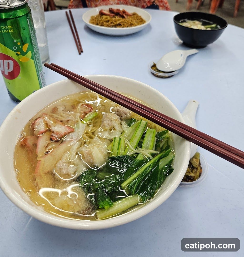 Dining Table with Noodle Soup