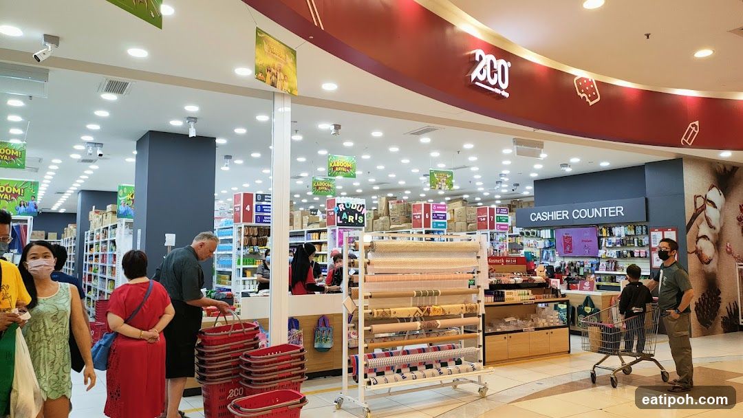 Interior of a shopping mall store