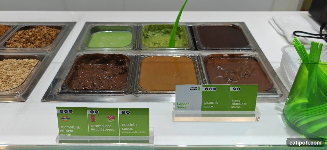 Ice cream topping station