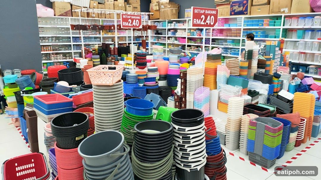 Interior of a home goods store