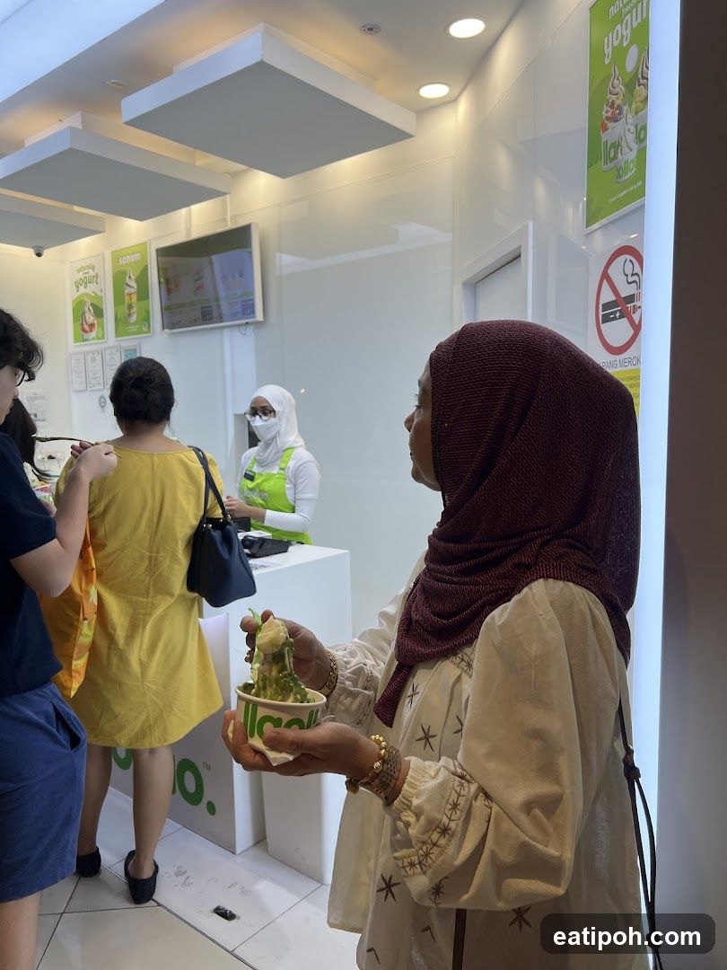 Inside a Yogurt Shop