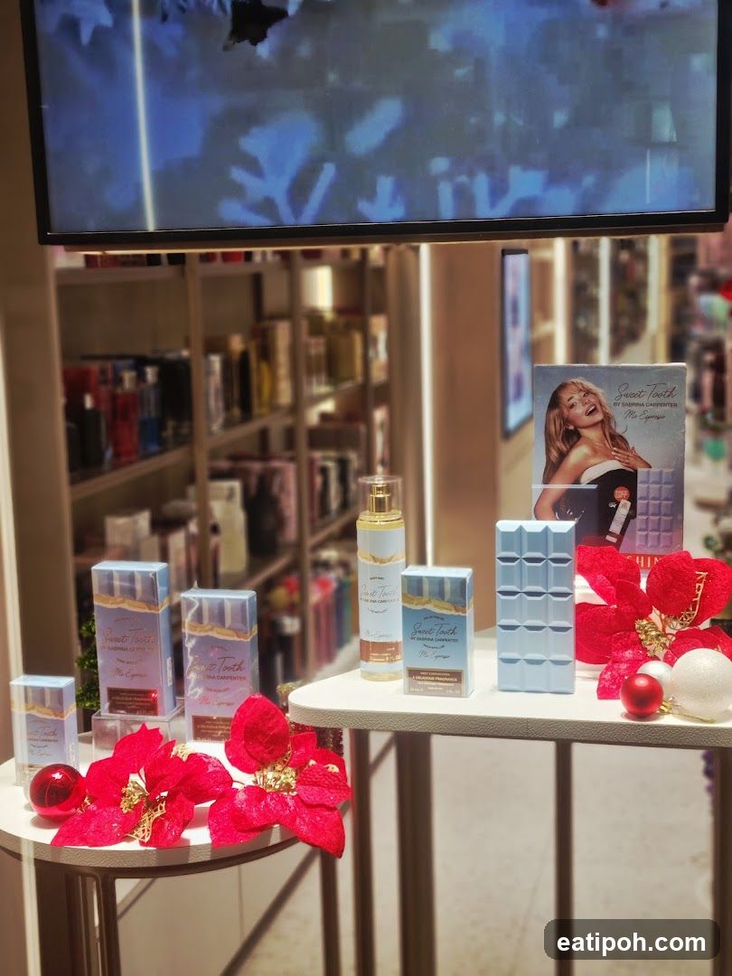Store Display with Fragrance Products