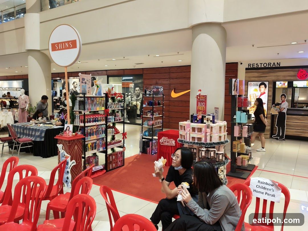 Shopping Mall Interior with Promotional Setup