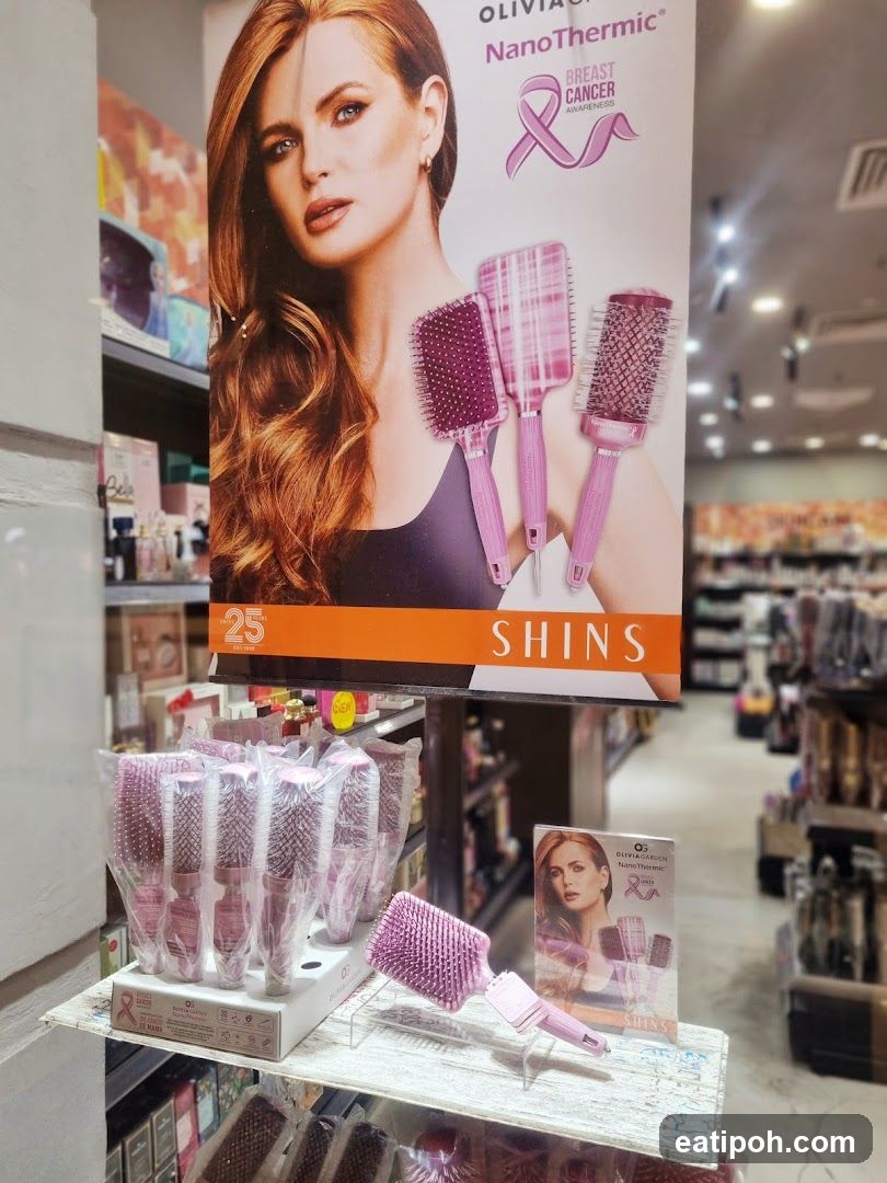 Interior Display of Hairbrushes