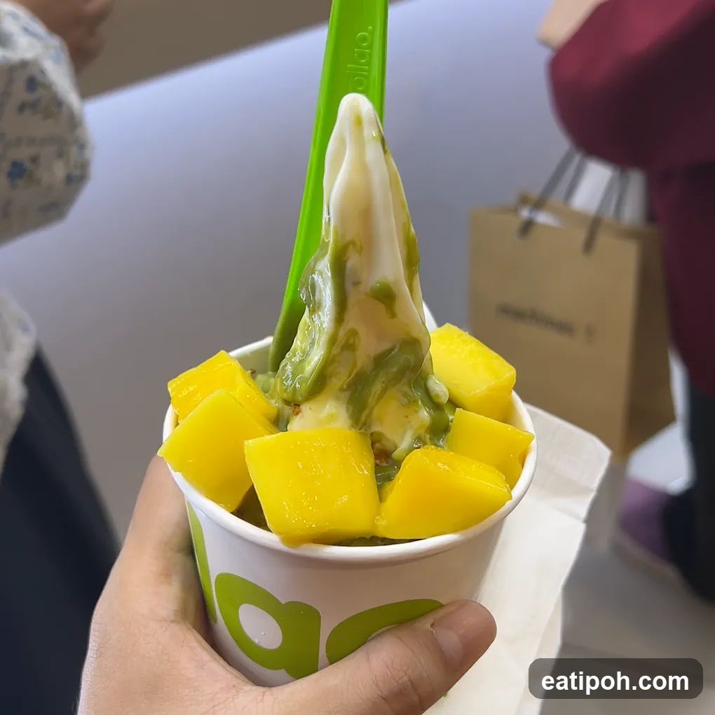 Mango and Matcha Soft Serve