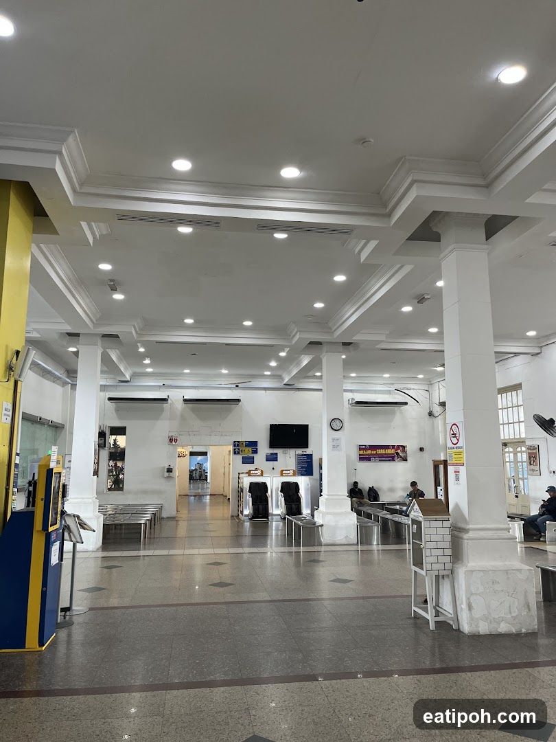 Interior of a public transit station