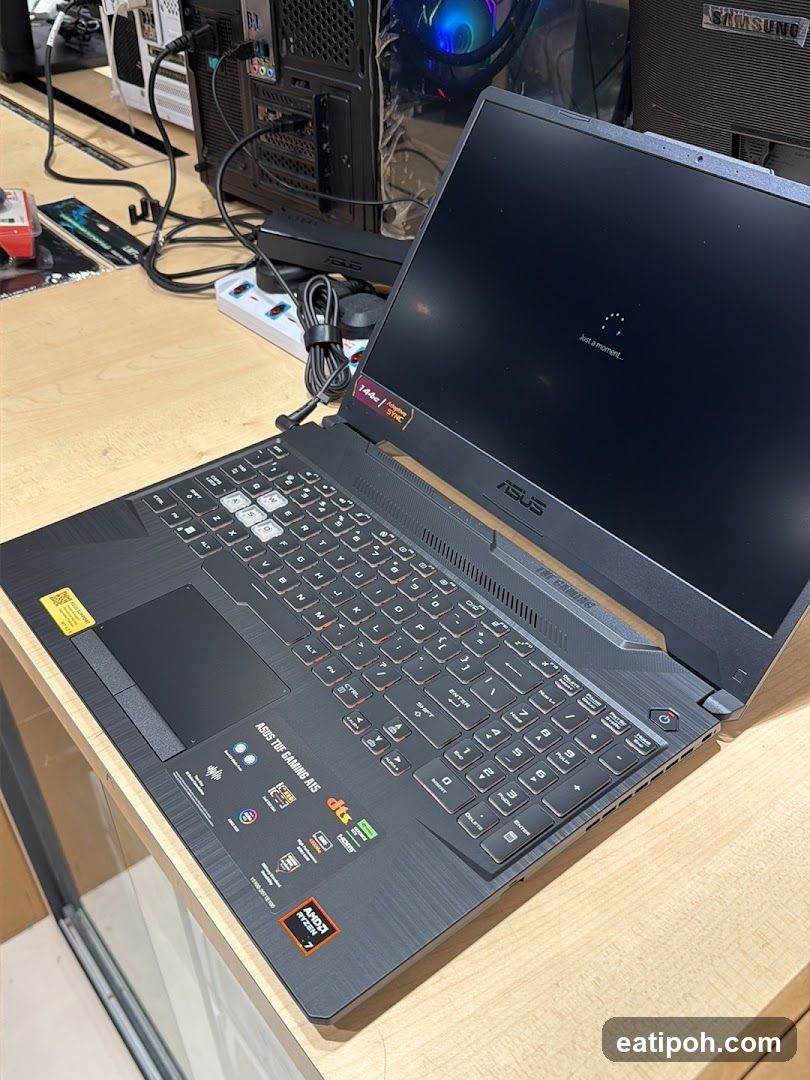 ASUS Gaming Laptop on Display