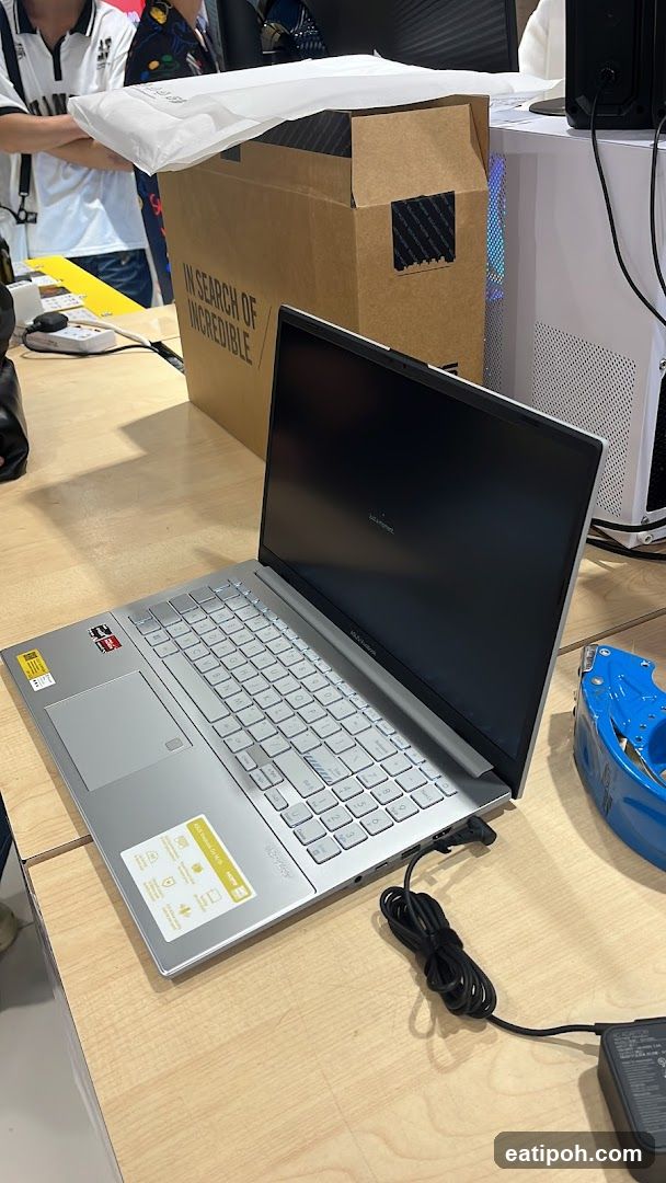 Laptop Display at Retail Counter