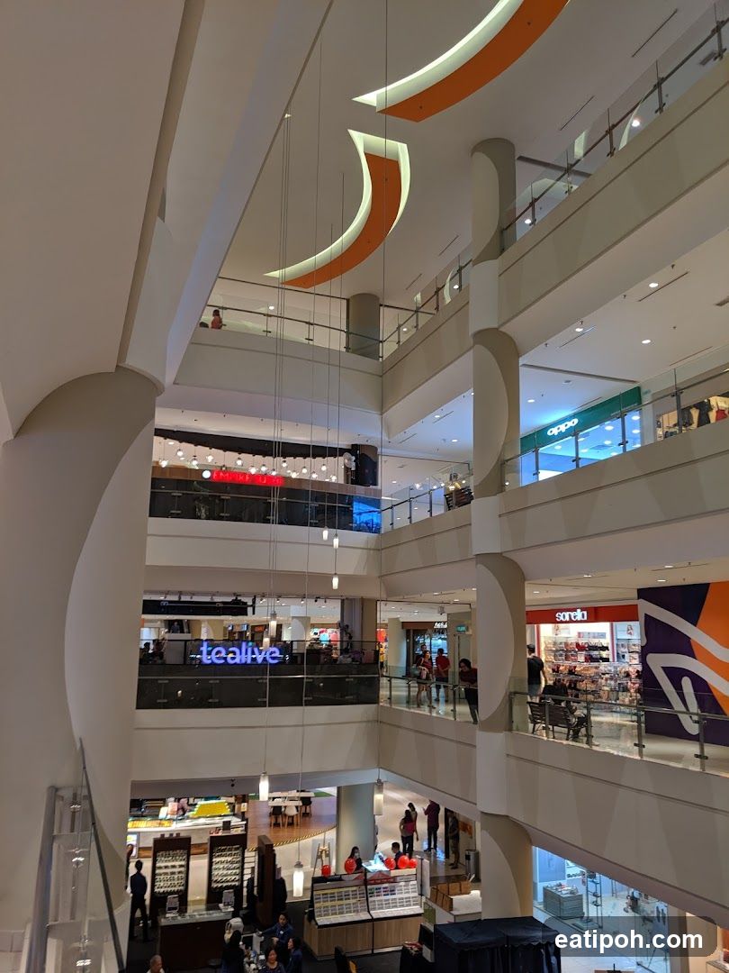 Multi-level shopping mall interior