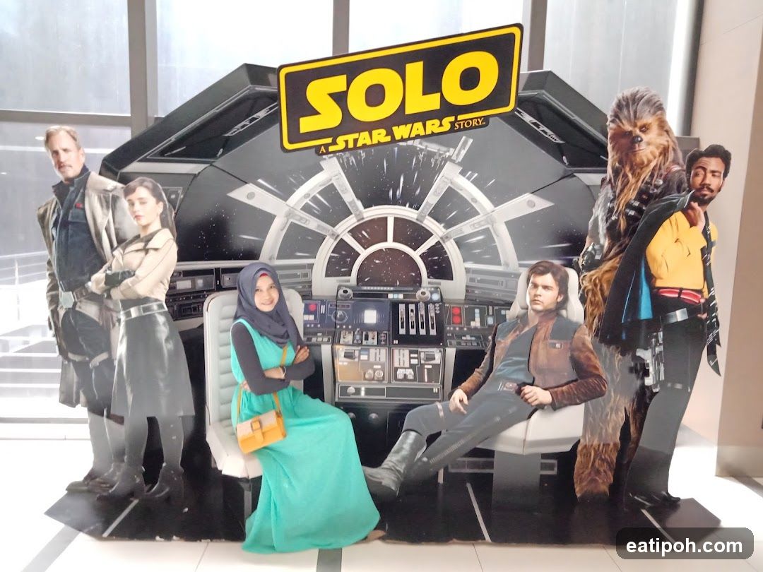 Solo: A Star Wars Story promotional display