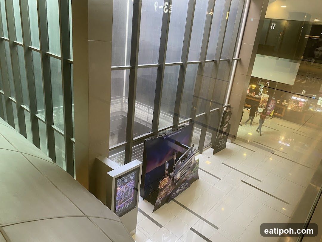 Interior of a cinema lobby