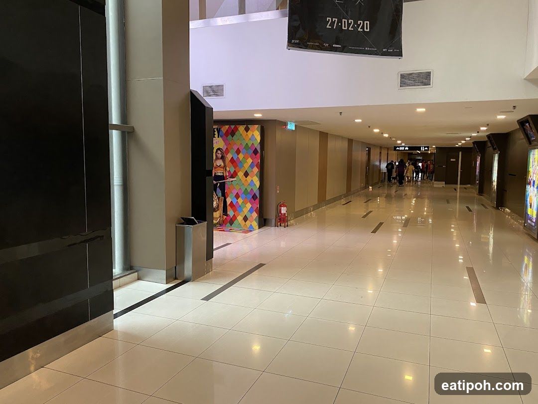 Interior hallway of a commercial building