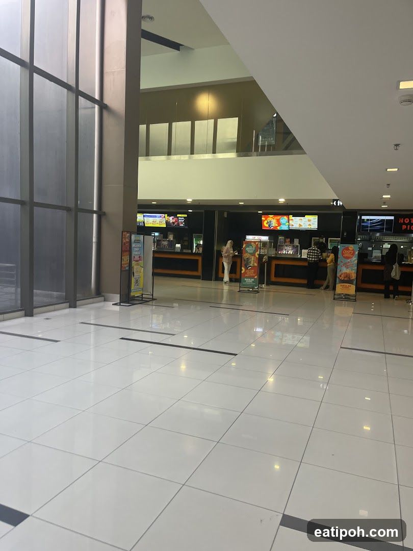Interior of a multi-level commercial space