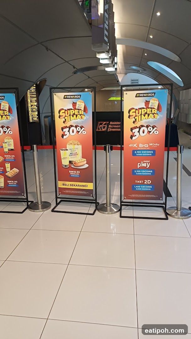 Promotional Posters in Cinema Lobby