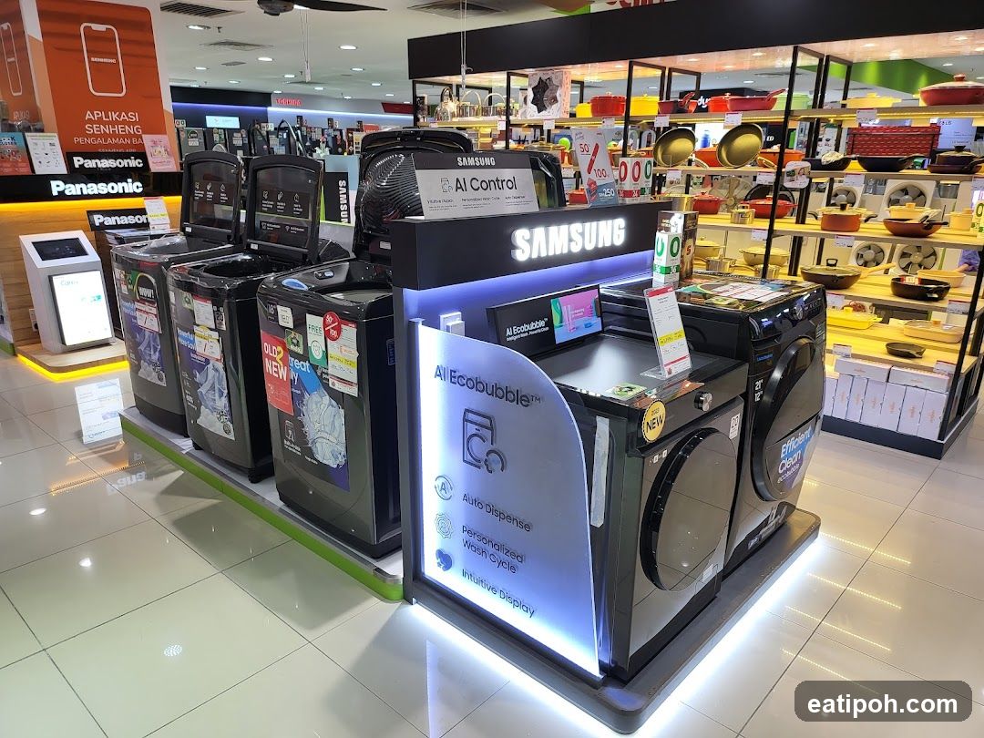 Samsung Appliance Display in Retail Store
