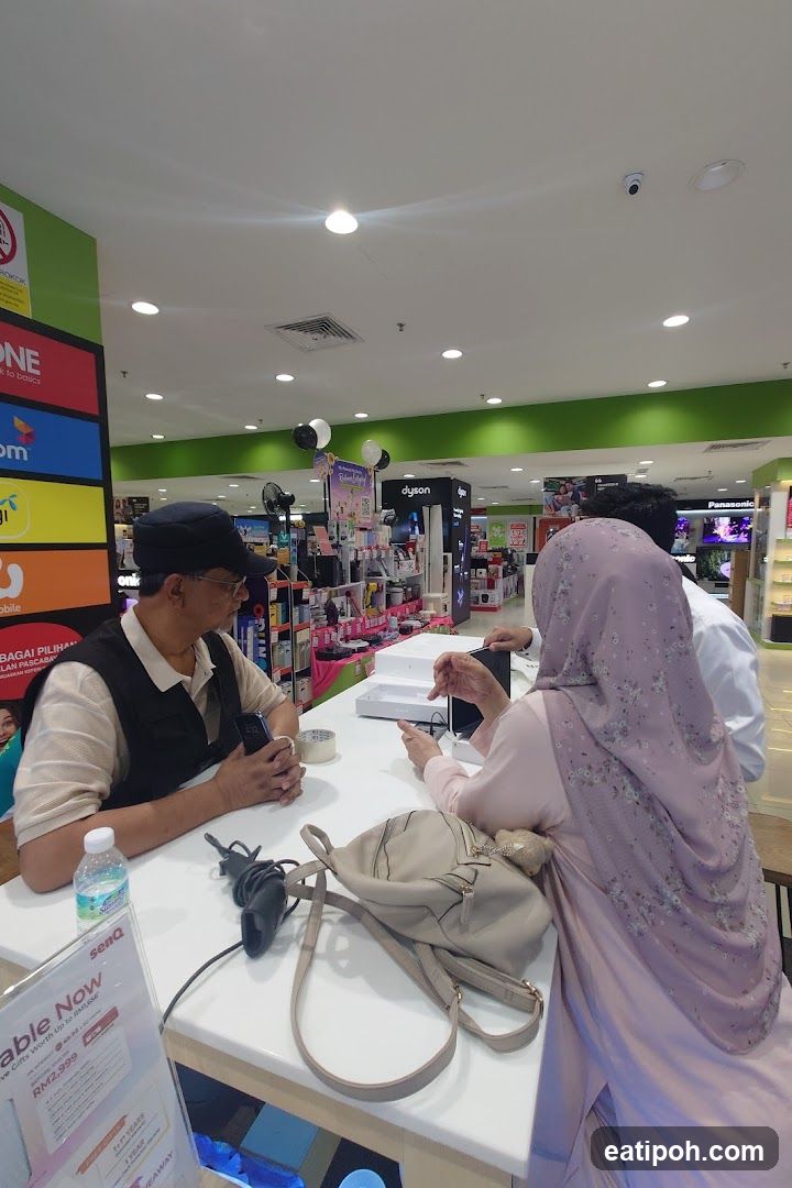Interior of retail store