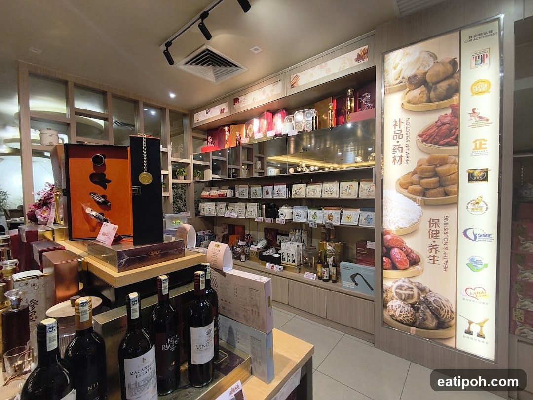 Interior of a health and wellness store