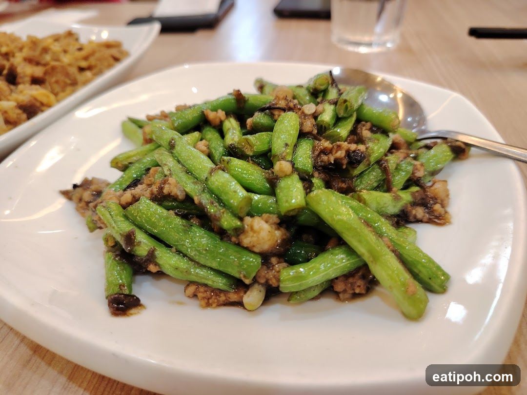 Dinner Plate with Stir-Fried Green Beans
