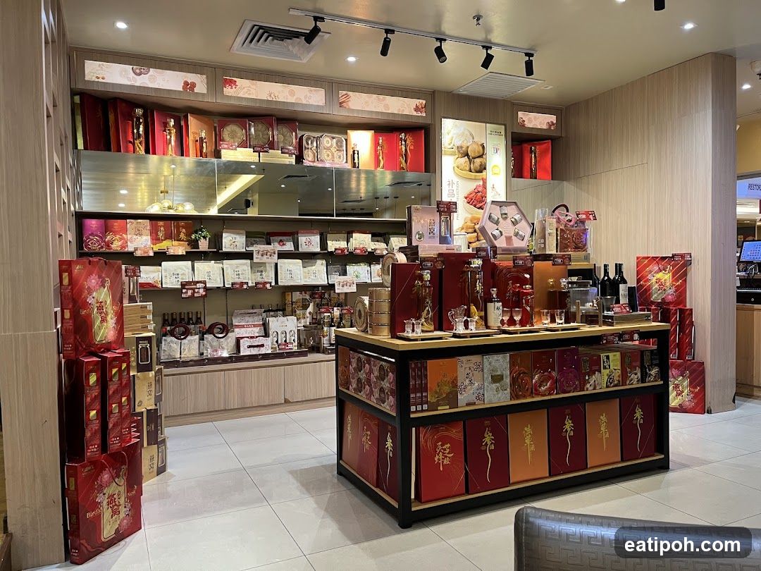 Interior of a gift or beverage store