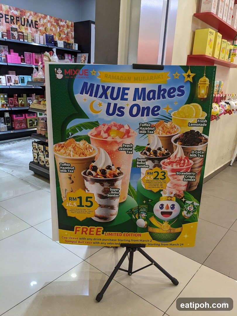 Mixue Ramadan Promotion Poster