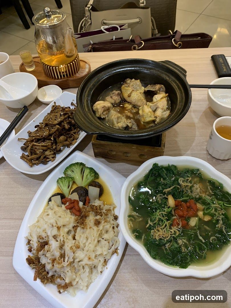 Dining Table with Chinese Cuisine