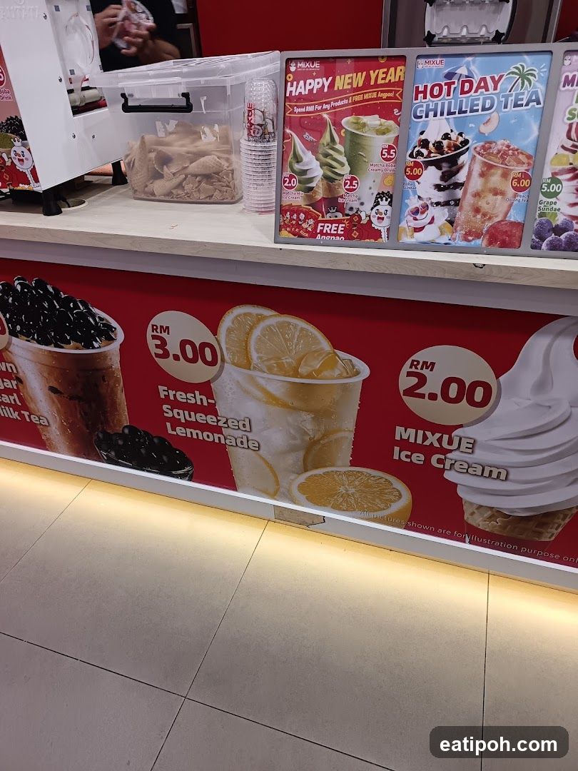 Mixue Beverage Counter