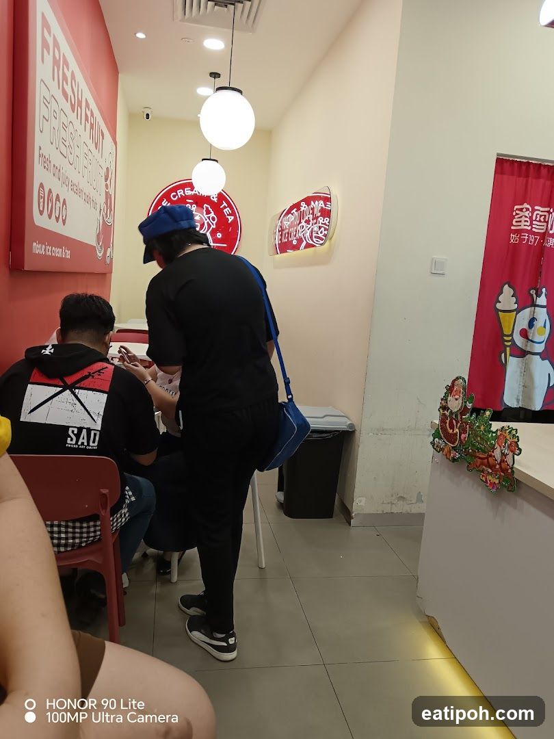 Interior of a beverage shop