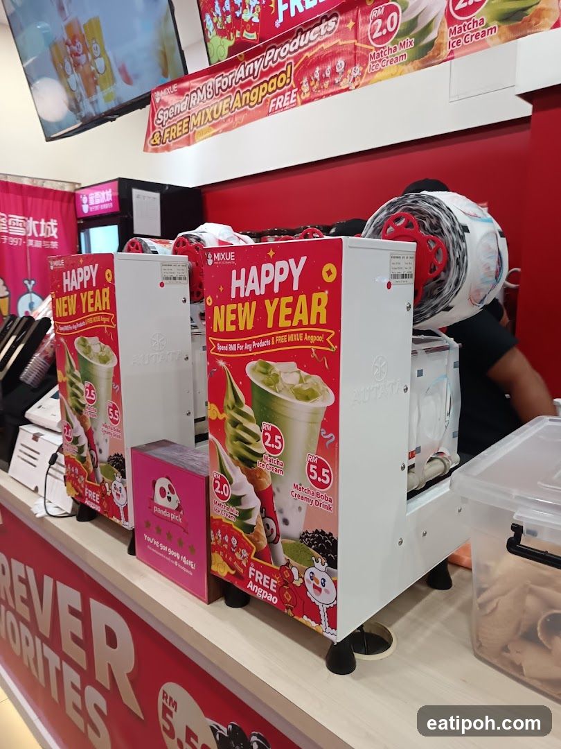 Mixue Ice Cream Shop Interior