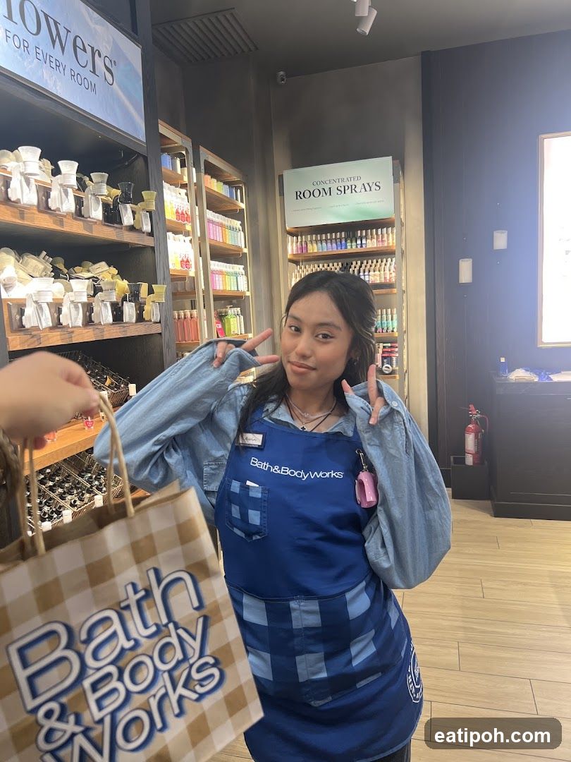 Bath & Body Works Employee in Store