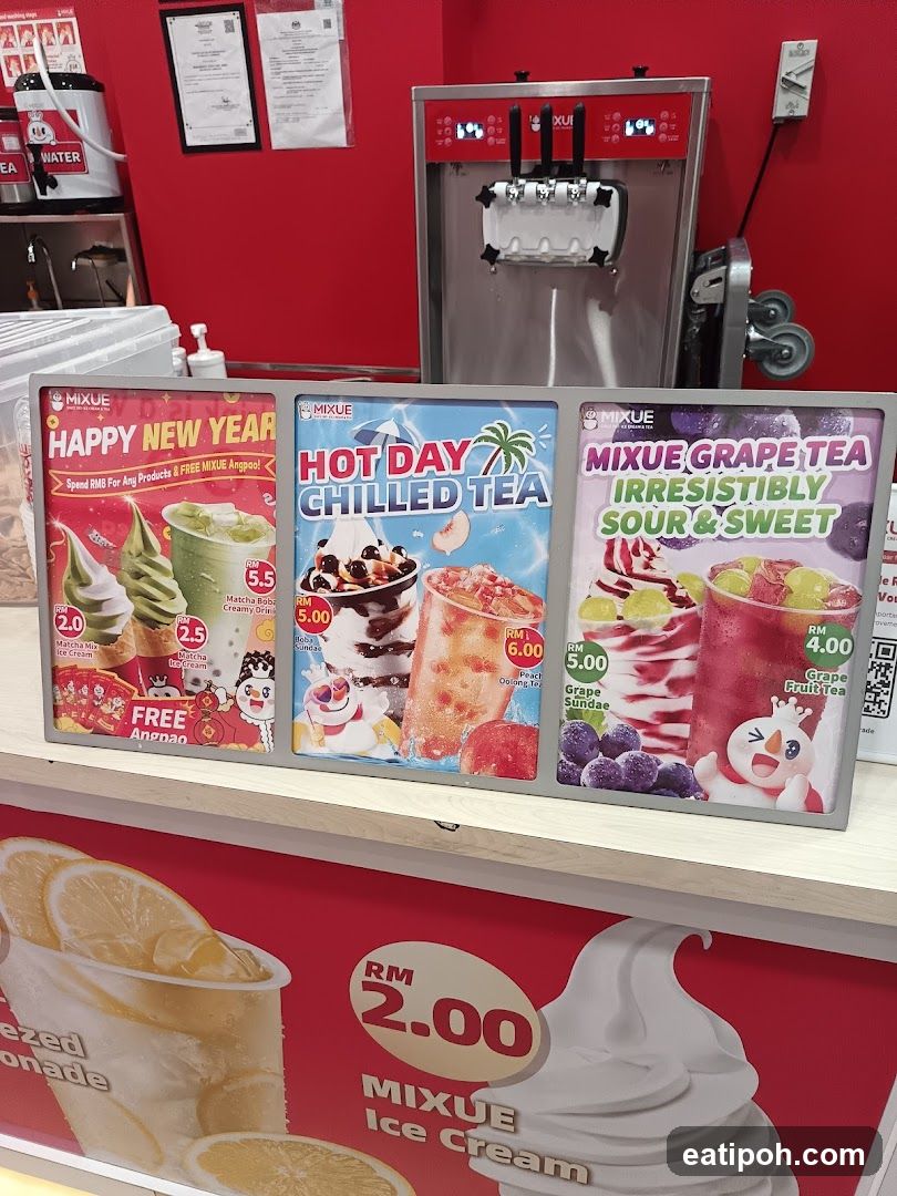 Mixue Ice Cream Shop Interior