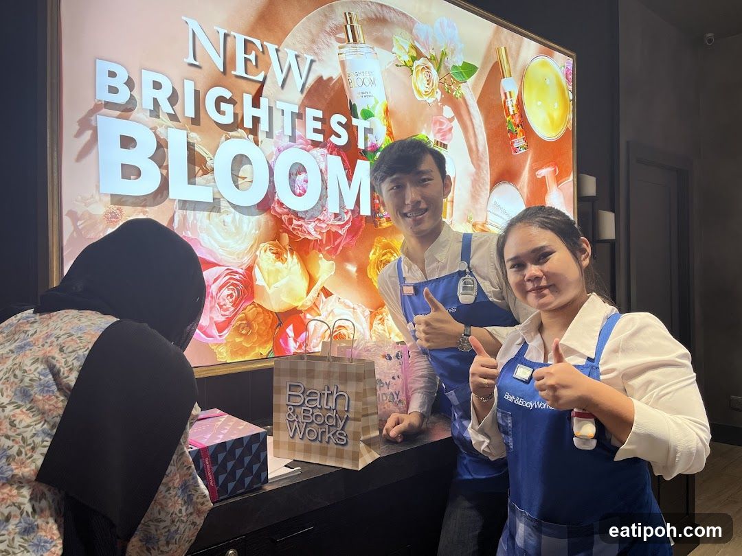 Bath & Body Works interior promotional display
