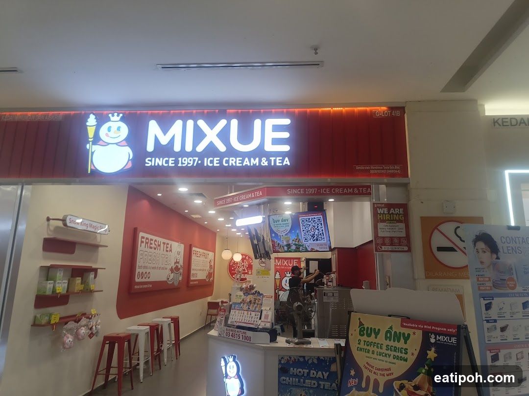 Mixue Ice Cream & Tea Store Interior
