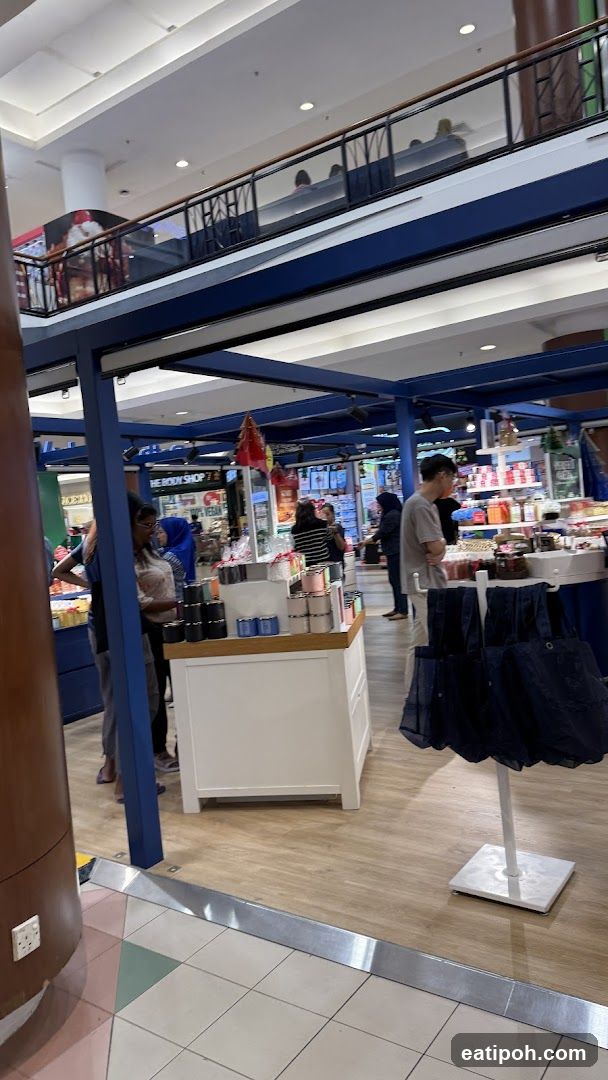 Interior of shopping mall