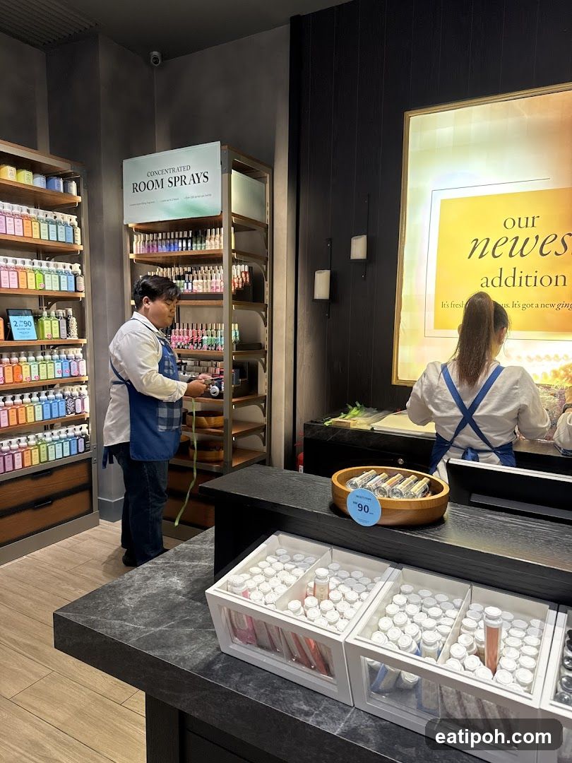 Store Interior with Staff and Product Displays