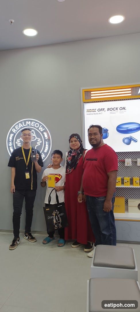 Group photo inside a store