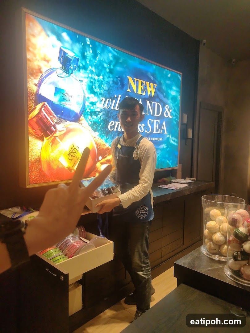 Store Interior with Staff and Promotional Display