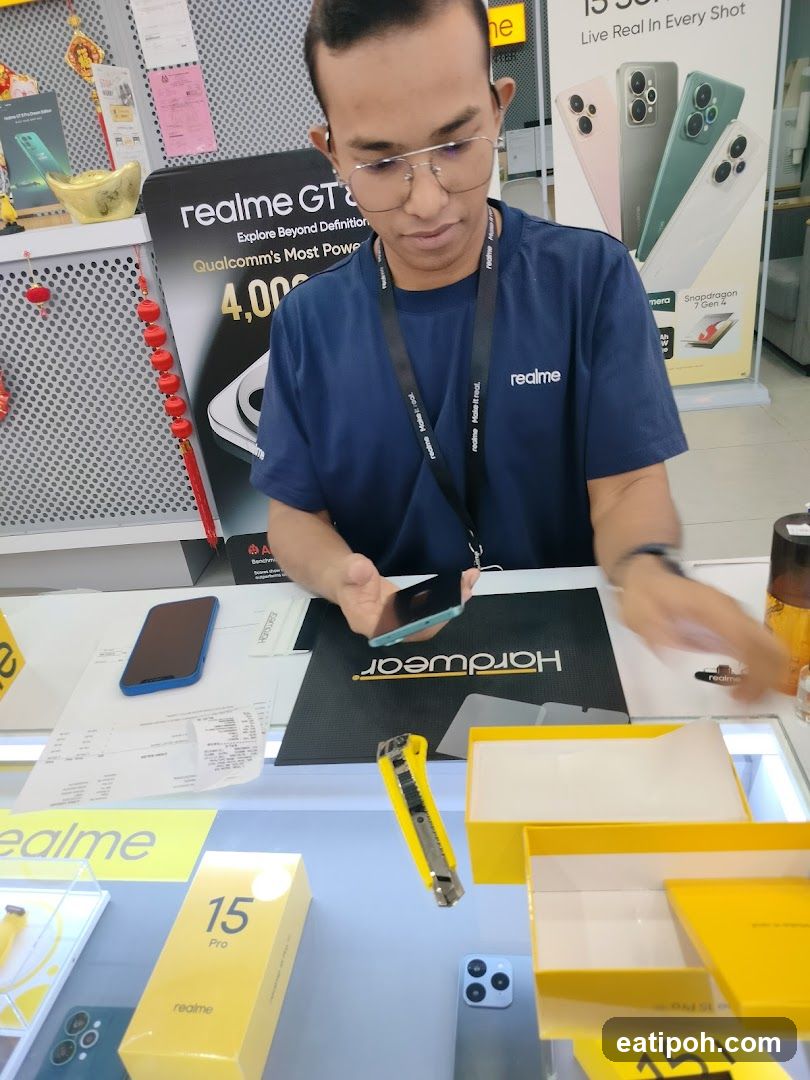 Realme Store Interior