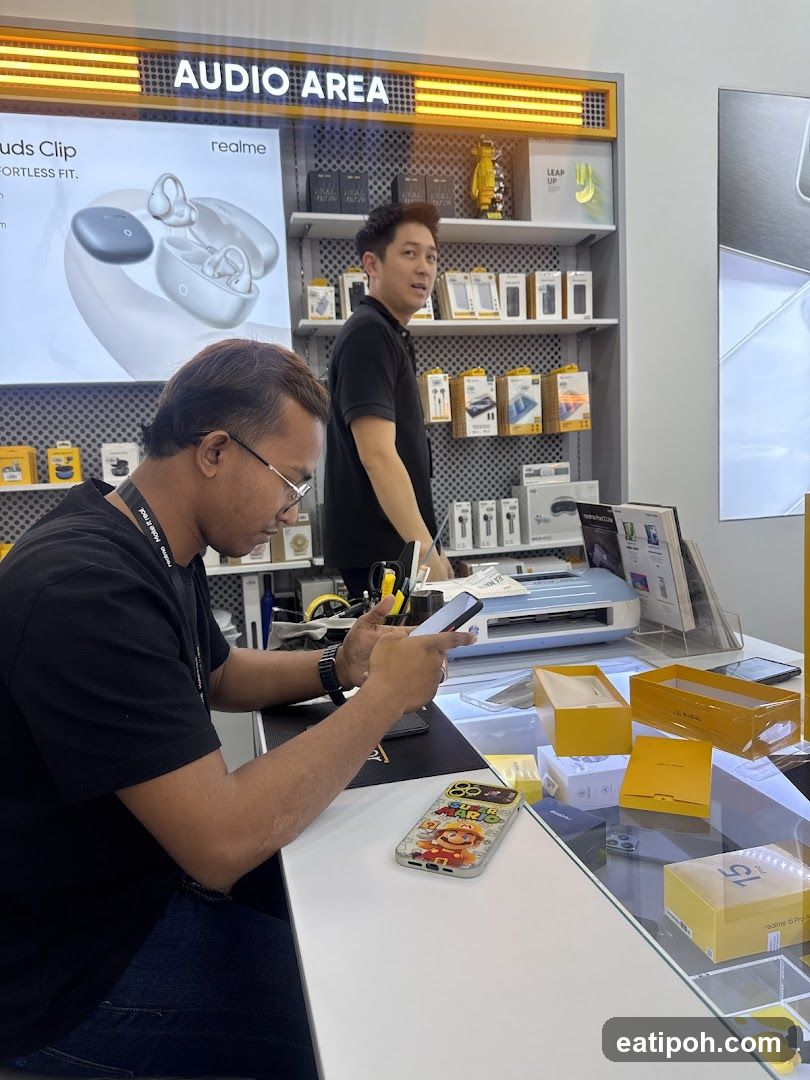 Store Interior Audio Area